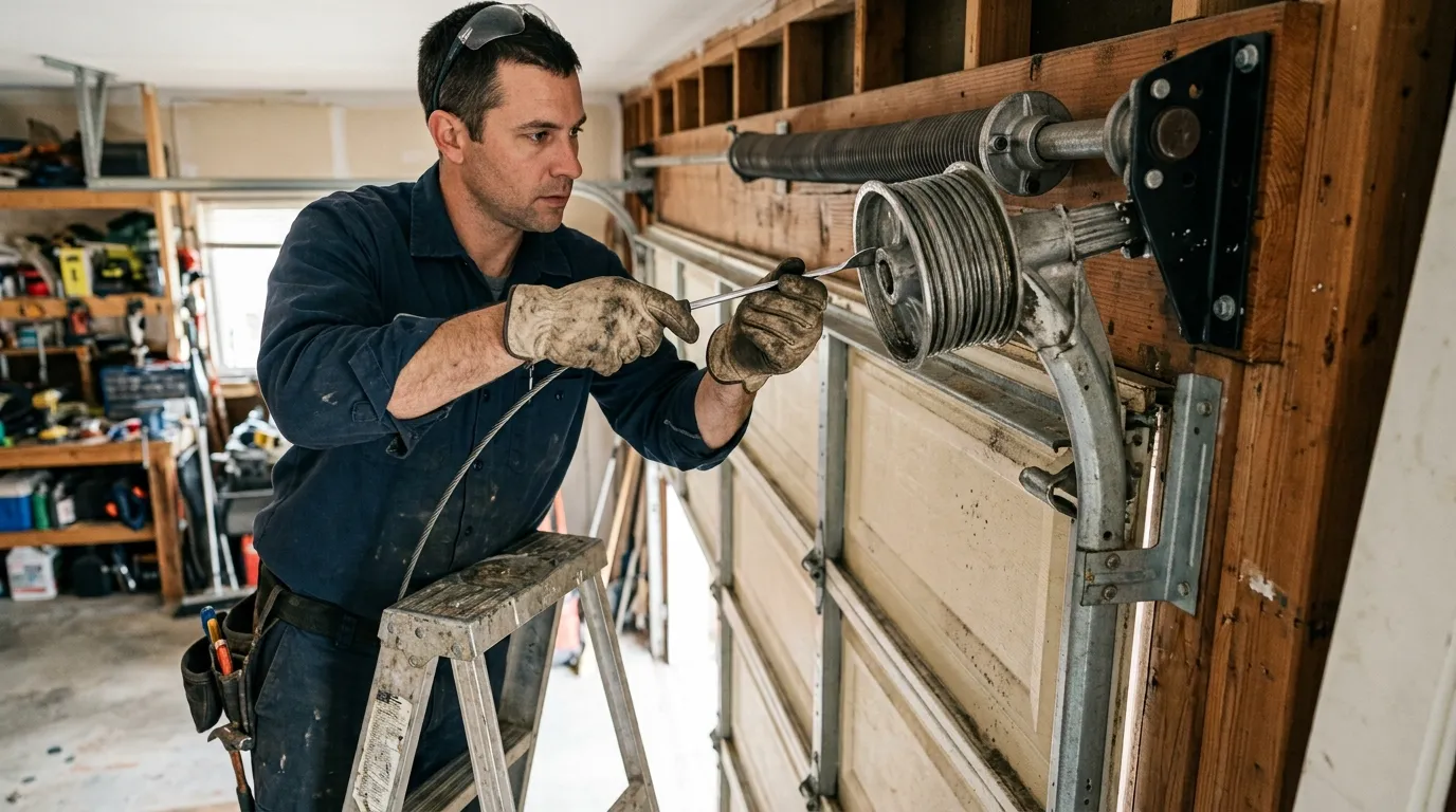 Garage door service in Lawrenceville, GA