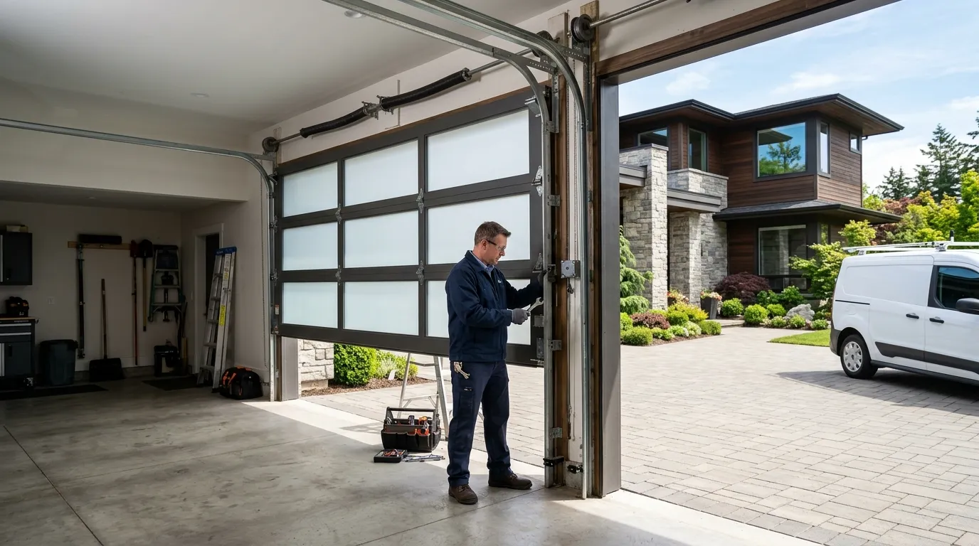 Garage door service in Lawrenceville, GA