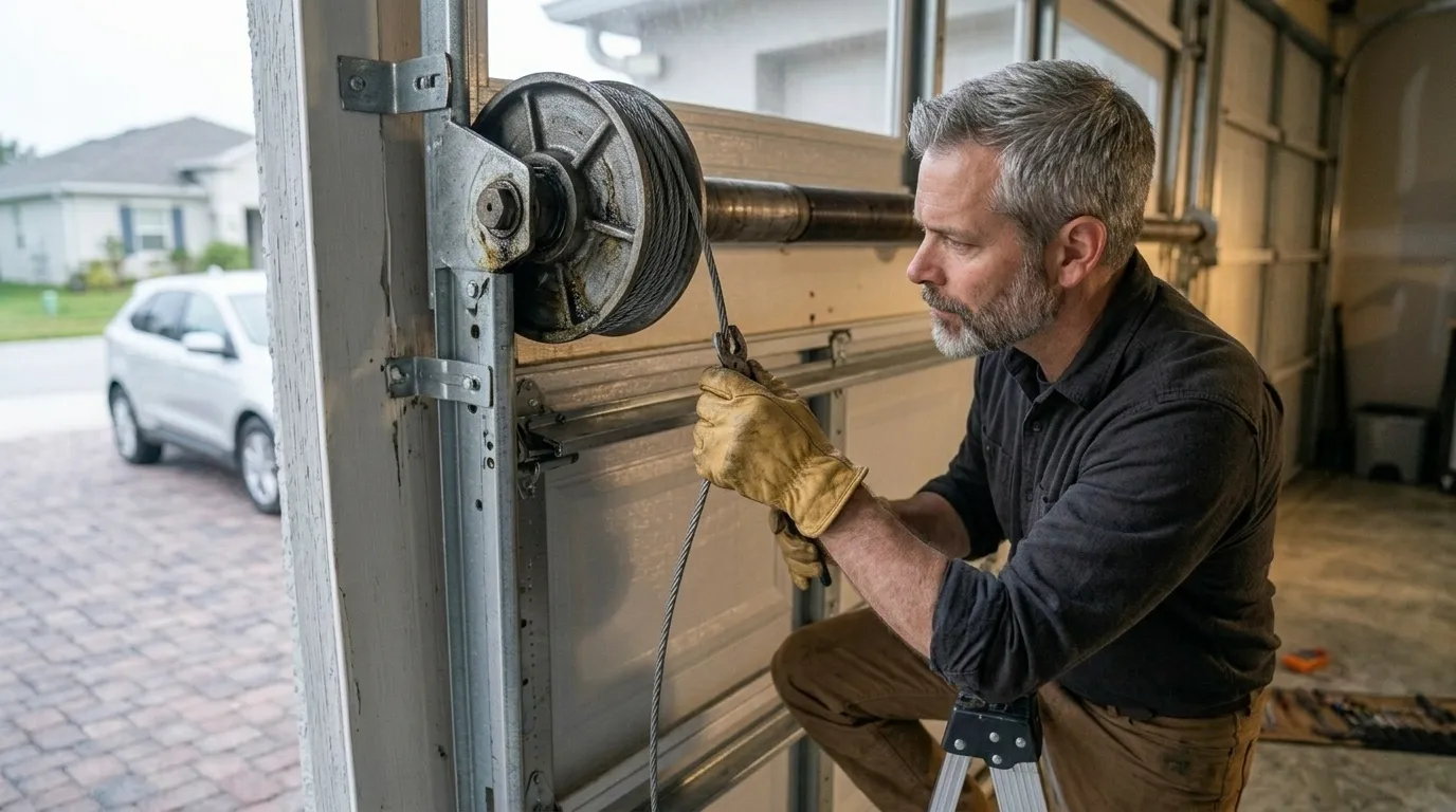 Garage door service in Lawrenceville, GA